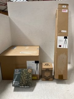 QTY OF ASSORTED LIGHTING ITEMS TO INCLUDE JOHN LEWIS & PARTNERS BROOKLYN FLOOR LAMP: LOCATION - BR13