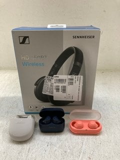 4 X ASSORTED TECH ITEMS TO INCLUDE SENNHEISER HD 450BT WIRELESS HEADPHONES: LOCATION - BR14