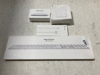 QTY OF APPLE MAC ACCESSORIES TO INCLUDE APPLE MAC MOUSE AND KEYBOARD: LOCATION - BR16