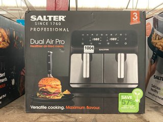 SALTER PROFESSIONAL DUAL AIR PRO AIR FRYER - RRP £109: LOCATION - BR1