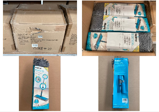 QTY OF BELDRAY CLICK CONNECT CHENILLE FLAT FLOOR CLEANING MOPS: LOCATION - BR2