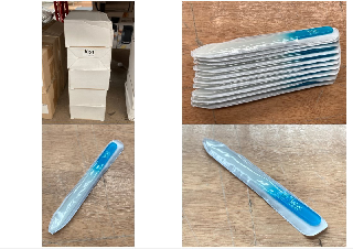 LARGE QTY OF VELVET SMOOTH GLASS STYLE NAIL FILES: LOCATION - BR3