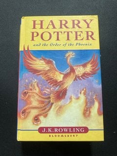 A FIRST EDITION BY J.K. ROWLING, HARDBACK WITH DUST WRAPPERS, "HARRY POTTER AND THE ORDER OF THE PHOENIX": LOCATION - CR8