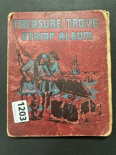 A VINTAGE STAMP ALBUM AND CONTENTS: LOCATION - CR8