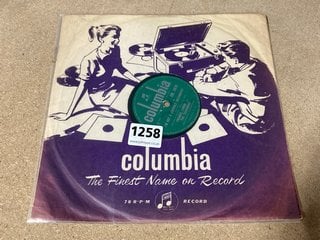 A FRANKIE LYMON AND THE TEENAGERS 78RPM RECORD, I'M NOT A JUVENILE DELINQUENT B/W BABY, BABY: LOCATION - CR9