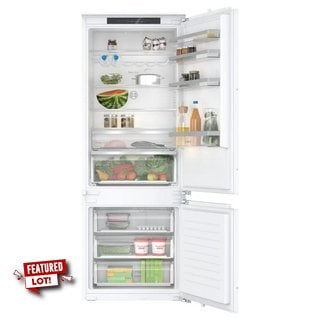 BOSCH INTEGRATED FRIDGE FREEZER: MODEL KBN96VFE0G - RRP £1199 . JOHN PYE TECHNICAL WHITE GOODS CONDITION REPORT: UNIT POWERED UP, NO ERROR CODE APPARENT, FASCIA INSPECTION PASS. DATE OF CHECK 29.10.2