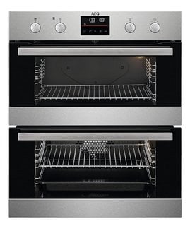 AEG 6000 SURROUND COOK CATALYTIC DOUBLE BUILT IN ELECTRIC OVEN : MODEL DUB535060M - RRP £565: LOCATION - B5