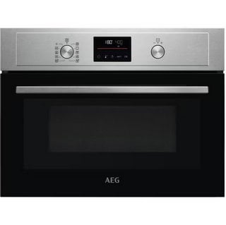 AEG 3000 COMBINATION BUILT IN MICROWAVE AND SINGLE ELECTRIC OVEN : MODEL KMX365060M - RRP £649: LOCATION - B5