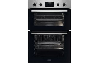 ZANUSSI BUILT IN DOUBLE ELECTRIC OVEN : MODEL ZPHNL3X1 - RRP £575: LOCATION - B5