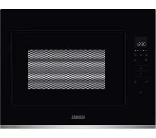 ZANUSSI BUILT IN SINGLE ELECTRIC MICROWAVE OVEN: MODEL ZMBN4SX - RRP £429: LOCATION - B5