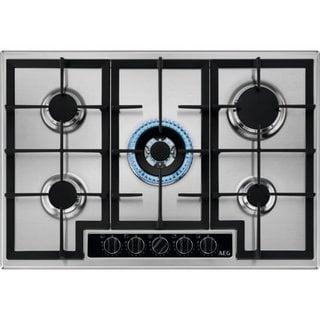 AEG 75CM FIVE BURNER GAS HOB: MODEL HGB75420YM - RRP £499: LOCATION - B7