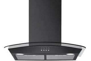 ZANUSSI 60CM CHIMNEY COOKER HOOD: MODEL ZFLX26K - RRP £109: LOCATION - B8