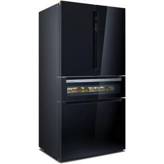 SIEMENS FRENCH DOOR AMERICAN STYLE FRIDGE FREEZER WITH BOTTLE STORAGE COMPARTMENT: MODEL KF96RSBEA - RRP £3419: LOCATION - B3