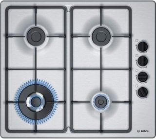 BOSCH 60CM FOUR BURNER GAS HOB: MODEL PBH6B5B60 - RRP £239: LOCATION - B2