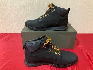 TIMBERLAND KILLINGTON CHUKKA BOOTS IN BLACK NUBUCK - UK SIZE 8 - RRP £130: LOCATION - LUXURY