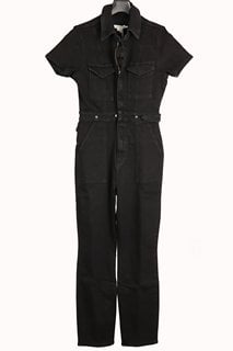 GOOD AMERICAN FIT FOR SUCCESS JUMPSUIT IN BLACK - UK SIZE MEDIUM - RRP £185: LOCATION - LUXURY