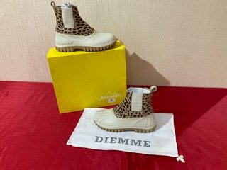 DIEMME BALBI LEOPARD HAIRCALF CHELSEA BOOTS - UK SIZE 6 - RRP £269: LOCATION - LUXURY