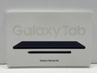 SAMSUNG GALAXY TAB S6 LITE 64 GB TABLET WITH WIFI IN OXFORD GRAY: MODEL NO SM-P620 (WITH BOX & ALL ACCESSORIES) [JPTM126726]. THIS PRODUCT IS FULLY FUNCTIONAL AND IS PART OF OUR PREMIUM TECH AND ELEC