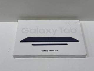 SAMSUNG GALAXY TAB S6 LITE 64 GB TABLET WITH WIFI IN OXFORD GREY: MODEL NO SM-P620 (WITH BOX & ALL ACCESSORIES, MINOR COSMETIC IMPERFECTIONS) [JPTM126708]. THIS PRODUCT IS FULLY FUNCTIONAL AND IS PAR