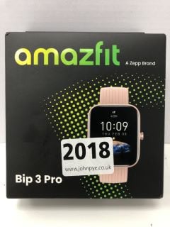 AMAZFIT BIP 3 PRO SMARTWATCH IN PINK. (WITH BOX) [JPTN41884]. (SEALED UNIT). THIS PRODUCT IS FULLY FUNCTIONAL AND IS PART OF OUR PREMIUM TECH AND ELECTRONICS RANGE