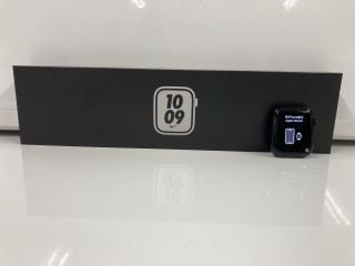 APPLE WATCH SERIES 7 45MM WITH BLACK NIKE SPORTS BAND SMARTWATCH (ORIGINAL RRP - £289): MODEL NO FKL53B/A (BOXED WITH MANUFACTURE ACCESSORIES, MINOR COSMETIC WEAR ON SCREEN) [JPTB4734].