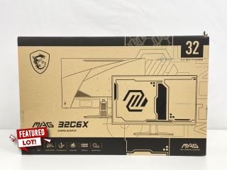 MSI MAG 31.5" CURVED VA GAMING MONITOR (ORIGINAL RRP - £199): MODEL NO 32C6X (WITH BOX & ALL ACCESSORIES) [JPTM125554]. (SEALED UNIT). THIS PRODUCT IS FULLY FUNCTIONAL AND IS PART OF OUR PREMIUM TECH