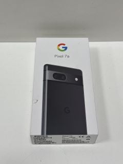 GOOGLE PIXEL 7A 5G 128 GB SMARTPHONE IN CHARCOAL: MODEL NO GHL1X (WITH BOX & ALL ACCESSORIES, UNUSED RETAIL) [JPTM126715]. THIS PRODUCT IS FULLY FUNCTIONAL AND IS PART OF OUR PREMIUM TECH AND ELECTRO