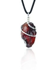 21 X NARIBABU CARNELIAN NECKLACE - CRYSTAL PENDANT - GOOD LUCK CRYSTAL NECKLACE - CRYSTAL JEWLERY - REIKI NECKLACE FOR WOMEN - CRYSTALS AND GEMSTONES NECKLACE - SPIRITUAL GIFT - TOTAL RRP £140: LOCAT