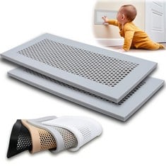 10 X BABY PROOFING VENT COVER FOR HOME FLOOR - SOFT SILICONE CHILD PROOF FLOOR AIR VENT COVER, CATCHES SMALL ITEMS & PREVENTS CREEPY CRAWLIES, BABY SAFETY PRODUCT, FITS FLOOR REGISTERS 4X10” (GRAY) -