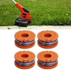 QUANTITY OF SOEKODU 3 METERS STRIMMER SPOOL LINE REPLACEMENT FOR MAC ALLISTER MGTP18LI, 1.65 MM STRING TRIMMER LINES, AUTOFEED SPOOL AND LINE FOR MAC ALLISTER (4PCS) - TOTAL RRP £250: LOCATION - B RA