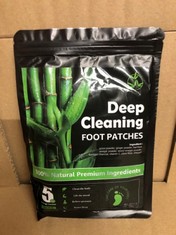 QUANTITY OF ITEMS TO INCLUDE DEEP CLEANING FOOT PATCHES: LOCATION - B RACK