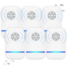 26 X DAJILI ULTRASONIC PEST REPELLER, 6 PACKS POWERFUL ELECTRONIC MOSQUITO REPELLENT PLUG IN INDOOR HARMLESS TO PETS AND HUMAN, REUSABLE RAT REPELLENT MICE REPELLENT REPELLING RAT SPIDER REPELLENT -