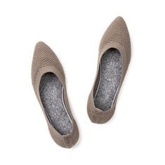 11 X WOMENS POINTED TOE BALLET FLAT KNIT DRESS SHOES LOW WEDGE FLAT SHOES COMFORT SLIP ON FLATS SHOES FOR WOMAN CLASSIC SOFTABLE SHOES - TOTAL RRP £339: LOCATION - A RACK