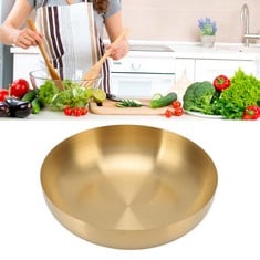 10 X STAINLESS STEEL SALAD BOWL, MIXING BOWL SALAD PLATE COLD NOODLE BOWL THICKENED RUST PROOF MIXED RICE BOWL METAL BASIN FRUIT VEGETABLE WASHING BOWLS, DINNERWARE SUPPLIES FOR BAKING, MIXING(24CM)