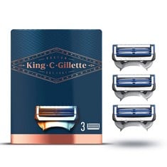 QUANTITY OF KING C. GILLETTE SAFETY RAZOR BLADES PACK OF 3 SPARE PARTS WITH PRECISION TRIMMER AND LUBRICATING REMOVER - TOTAL RRP £707: LOCATION - A RACK