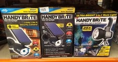 QUANTITY OF OUTDOOR & GARDEN ITEMS TO INCLUDE HANDY BRITE TORCH - MAGNETIC TORCHES LED SUPER BRIGHT, COB LED LAMP WITH STAND-UP DESIGN AND SWIVEL HOOK - LIGHTWEIGHT, PORTABLE, IDEAL FOR MECHANICS, CA