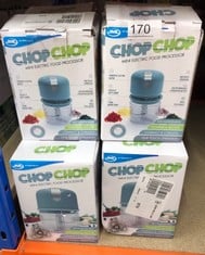 QUANTITY OF KITCHEN ITEMS TO INCLUDE CHOP CHOP MINI ELECTRIC FOOD PROCESSOR: LOCATION - A RACK