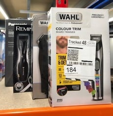 QUANTITY OF ITEMS TO INCLUDE WAHL COLOUR TRIM STUBBLE AND BEARD TRIMMER, TRIMMERS FOR MEN, BEARD TRIMMING KIT, MEN’S STUBBLE TRIMMERS, RECHARGEABLE TRIMMER, MALE GROOMING SET, BEARD CARE KIT, COLOUR