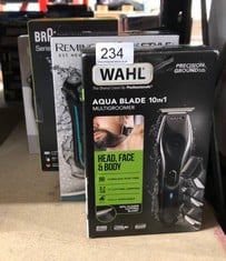 QUANTITY OF HEALTH & BEAUTY ITEMS TO INCLUDE WAHL AQUA BLADE 10 IN 1 MULTIGROOM, EYEBROW ATTACHMENT, BEARD TRIMMERS, BODY TRIMMERS, MEN’S BEARD TRIMMER, STUBBLE TRIMMING, BODY SHAVING, FACE GROOMING,