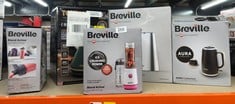 QUANTITY OF KITCHEN & APPLIANCES ITEMS TO INCLUDE BREVILLE BLEND ACTIVE PERSONAL BLENDER & SMOOTHIE MAKER | 350W | 1 PORTABLE BLEND ACTIVE BOTTLE (600ML) | LEAK PROOF LID | BLACK & GOLD [VBL251]: LOC