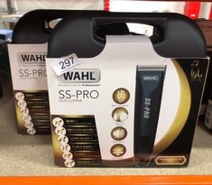 WAHL DOG CLIPPERS, SS PRO PREMIUM DOG GROOMING KIT, FULL COAT DOG GROOMING CLIPPERS FOR ALL COAT TYPES, LOW NOISE CORDED PET CLIPPERS, POWERFUL AND QUIET + WAHL DOG CLIPPERS, SS PRO PREMIUM DOG GROOM