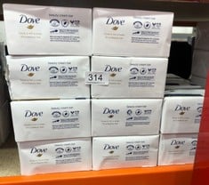 QUANTITY OF HEALTH & BEAUTY ITEMS TO INCLUDE DOVE ORIGINAL BEAUTY BAR WITH ¼ MOISTURISING CREAM SOAP FOR SOFTER, SMOOTHER, HEALTHIER-LOOKING SKIN 4X 90 G: LOCATION - B RACK