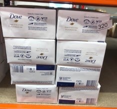 QUANTITY OF HEALTH & BEAUTY ITEMS TO INCLUDE DOVE ORIGINAL BEAUTY BAR WITH ¼ MOISTURISING CREAM SOAP FOR SOFTER, SMOOTHER, HEALTHIER-LOOKING SKIN 4X 90 G: LOCATION - B RACK