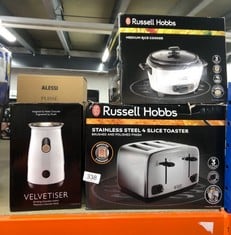 QUANTITY OF KITCHEN & APPLIANCES ITEMS TO INCLUDE HOTEL CHOCOLAT VELVETIER - IN-HOME HOT CHOCOLATE MACHINE - BARISTA-GRADE HOT CHOCOLATE MAKER - CHARCOAL EDITION -: LOCATION - B RACK