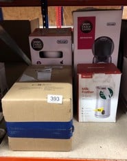 QUANTITY OF KITCHEN & APPLIANCES ITEMS TO INCLUDE DELONGHI NESCAFÉ DOLCE GUSTO PICCOLO XS POD CAPSULE COFFEE MACHINE, ESPRESSO, CAPPUCCINO AND MORE, EDG210.W, 0.8 LITERS, WHITE & GREEN: LOCATION - C