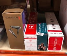 QUANTITY OF HEALTH & BEAUTY ITEMS TO INCLUDE REVLON SALON ONE-STEP HAIR DRYER & VOLUMISER WITH SECTIONING COMB INCLUDED (FOR MID TO LONG HAIR, ONE-STEP TECHNOLOGY, 2-IN-1 STYLING TOOL, IONIC & CERAMI