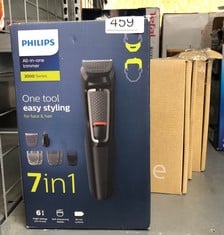 QUANTITY OF HEALTH & BEAUTY ITEMS TO INCLUDE PHILIPS 7-IN-1 ALL-IN-ONE TRIMMER, SERIES 3000 GROOMING KIT FOR BEARD & HAIR WITH 7 ATTACHMENTS, INCLUDING NOSE TRIMMER, SELF-SHARPENING BLADES, UK 3-PIN