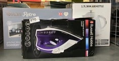 QUANTITY OF KITCHEN & APPLIANCES ITEMS TO INCLUDE RUSSELL HOBBS SUPREME STEAM IRON, POWERFUL VERTICAL STEAM FUNCTION, NON-STICK STAINLESS STEEL SOLEPLATE, EASY FILL 300ML WATER TANK, 110G STEAM SHOT,