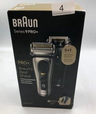 BRAUN SERIES 9 PRO+ ELECTRIC SHAVER FOR MEN, 5 PRO SHAVE ELEMENTS & PRECISION LONG HAIR PRO TRIMMER, POWERCASE, 9527S.: LOCATION - A