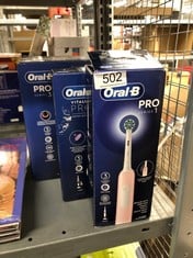 QUANTITY OF HEALTH & BEAUTY ITEMS TO INCLUDE ORAL-B PRO 1 ELECTRIC TOOTHBRUSH FOR ADULTS WITH 3D CLEANING, 1 TOOTHBRUSH HEAD, GUM PRESSURE CONTROL, , PINK: LOCATION - C RACK